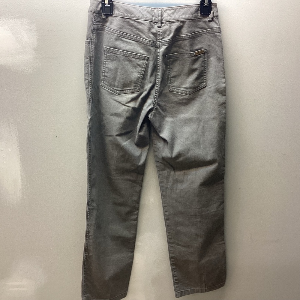 St. John Women's Straight Leg Gray Jeans - Picture 5 of 8